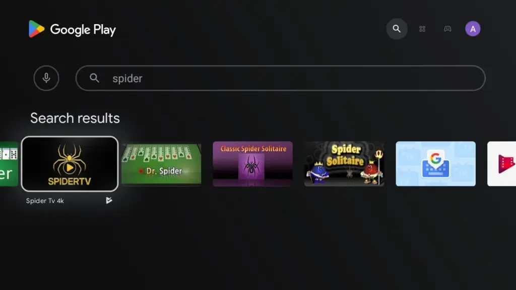 تطبيق سبايدر Spider TV 4k